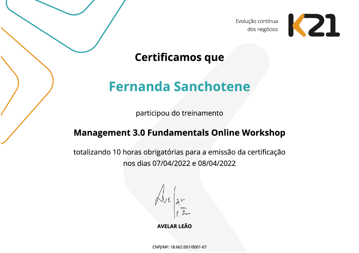 Certificado K21